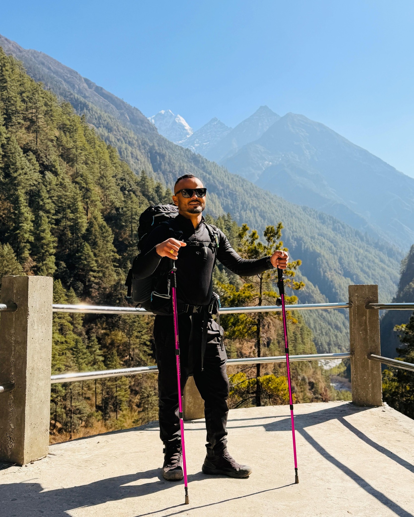 Ajit Adhikari in the Himalayas